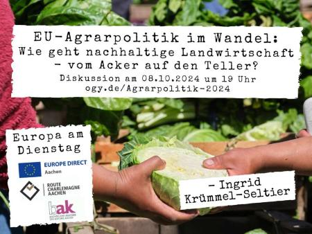 Europa am Dienstag: Agrarpolitik (c) Europe Direct Europa am Dienstag: Agrarpolitik