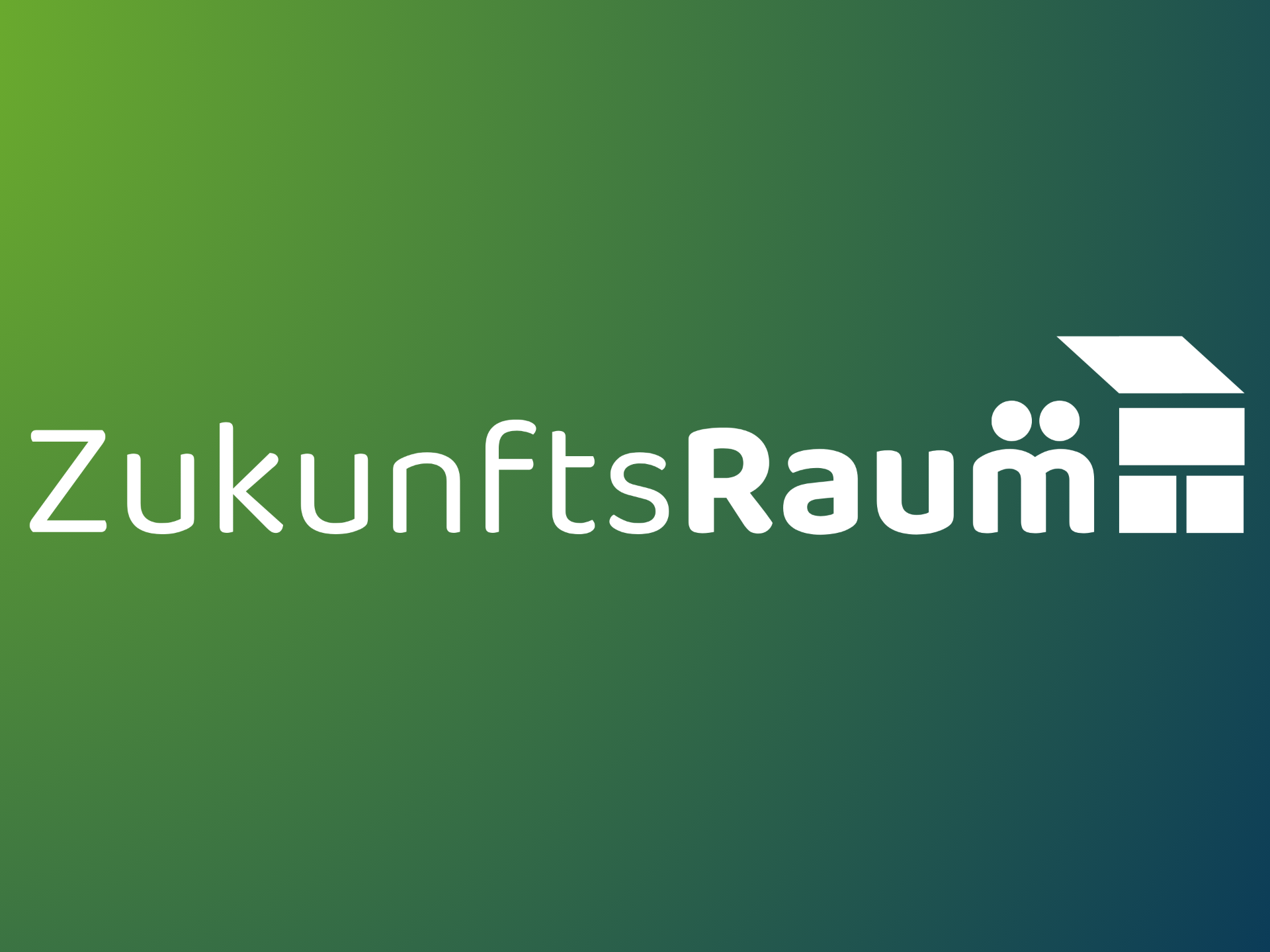 Eine Wortmarke 'ZukunftsRaum' (als Schriftlogo).