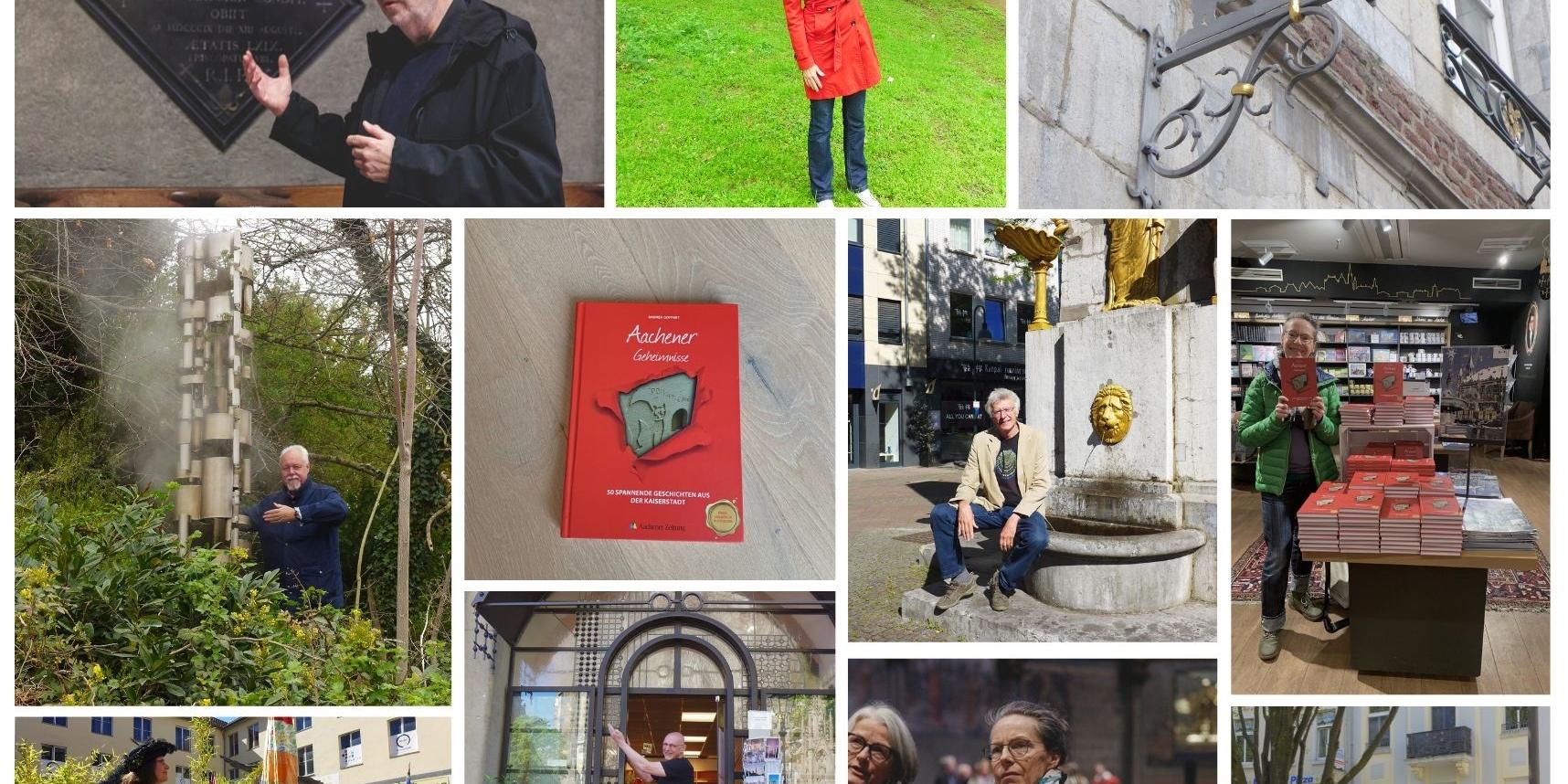 Fotocollage von verschiedenen Personen und Orten in Aachen