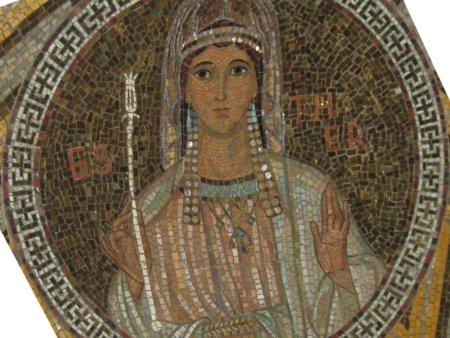 Ester, Mosaik in der Dormitio-Abtei auf dem Berg Zion in Jerusalem (c) Radbod Commandeur (1890-1955) Ester, Mosaik in der Dormitio-Abtei auf dem Berg Zion in Jerusalem