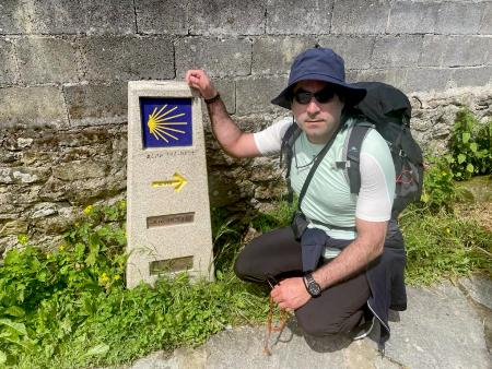 Mouhanad Khorchide als Muslim auf dem Jakobsweg (c) Mouhanad Khorchide/Pfarrbriefservice.de Mouhanad Khorchide als Muslim auf dem Jakobsweg