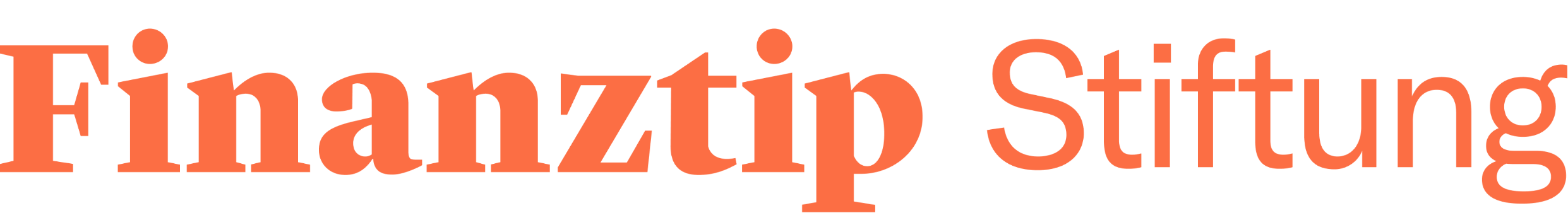 Logo: Schriftzug Finanztip Stiftung