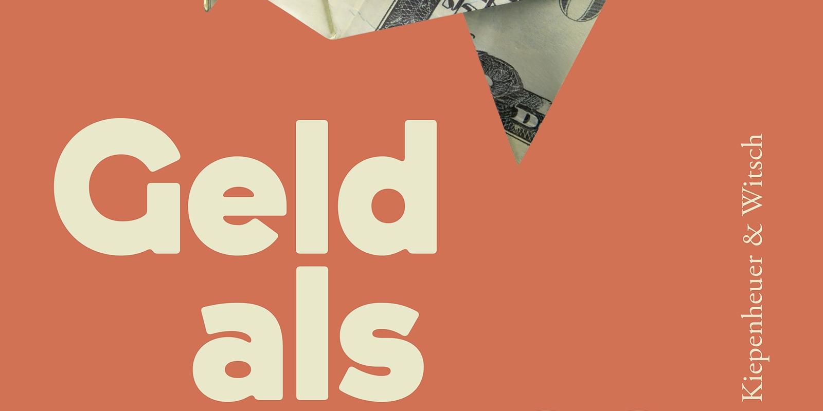 Buchcover: Ulrike Herrmann, 'Geld als Waffe', ein Dollarschein als Papierflieger gefaltet ist über dem Titel angeordnet