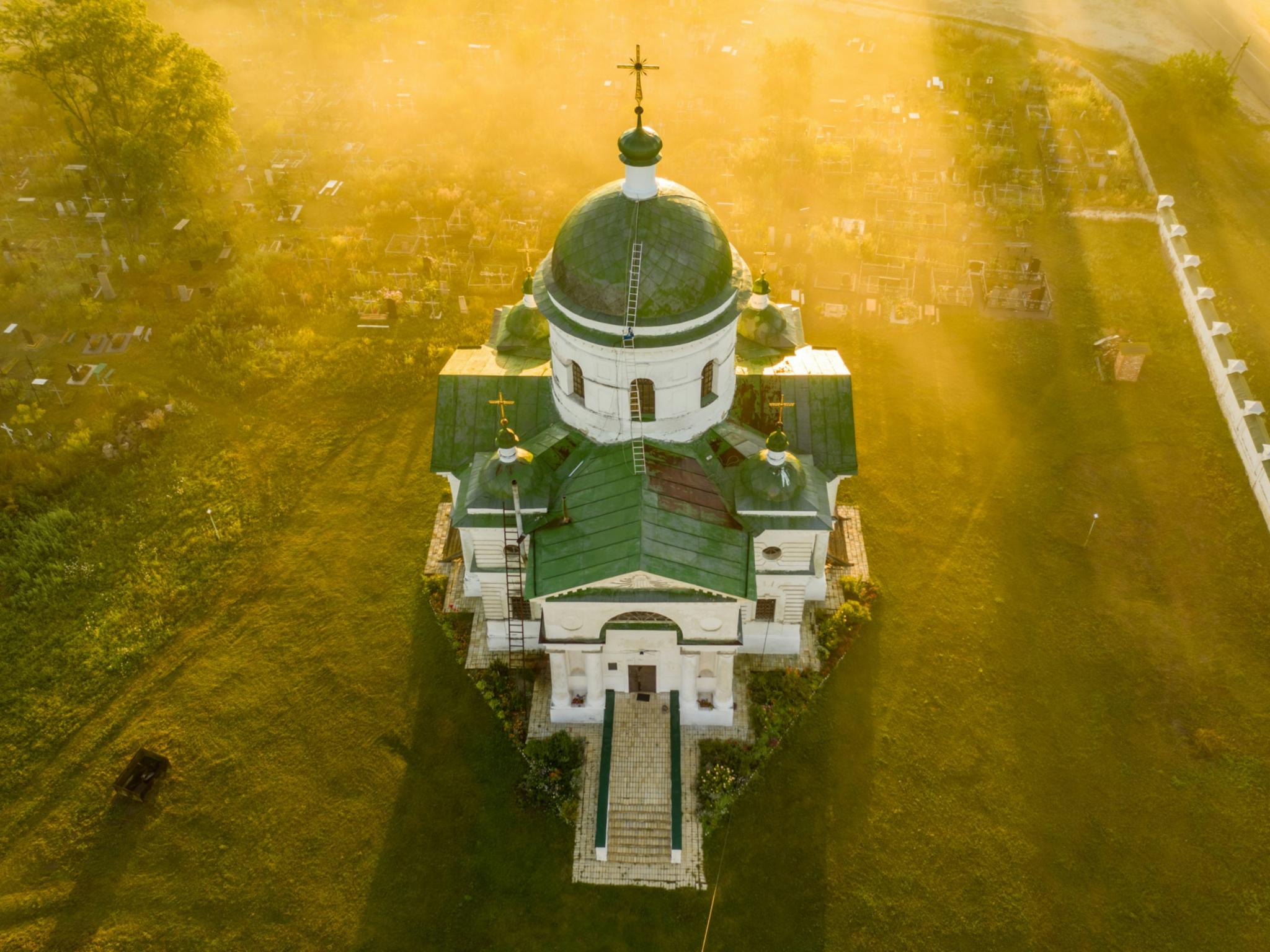 Michaelskirche in Mostyshche (Dorf in der Region Chernihiv)