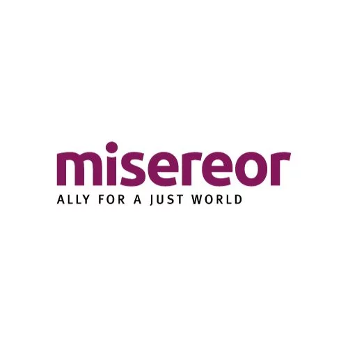 Logo Misereor mit Schriftzug 'Ally for a just World'