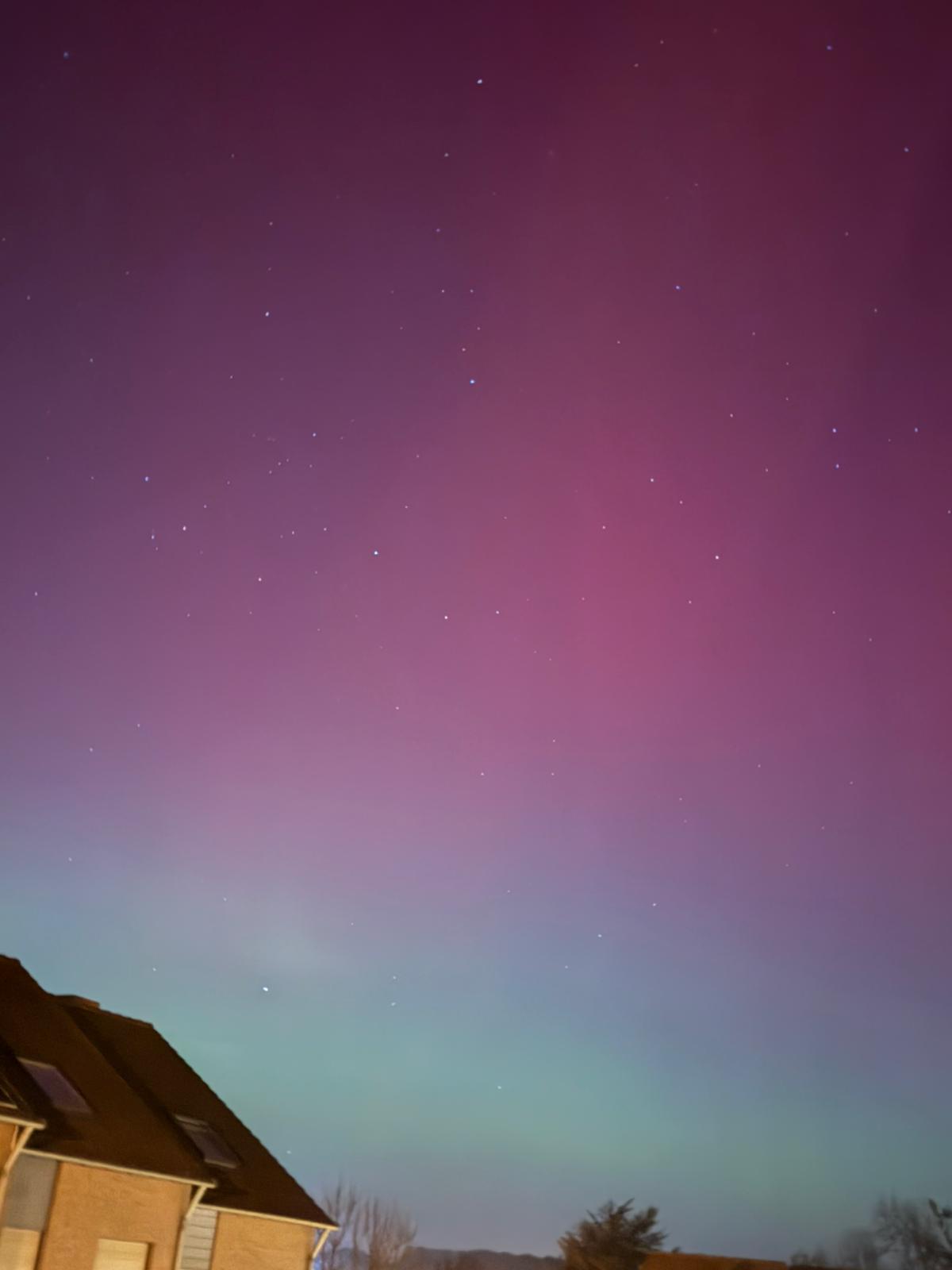 Polarlicht über Aachen