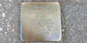 Stolperstein für Max Salomon, von 1923 an Spieler bei Alemannia Aachen, Thomashofstraße Aachen
