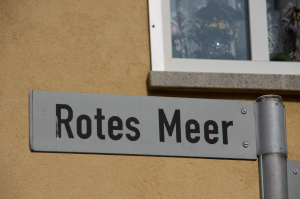 Straßenschild "Rotes Meer", Zörbig